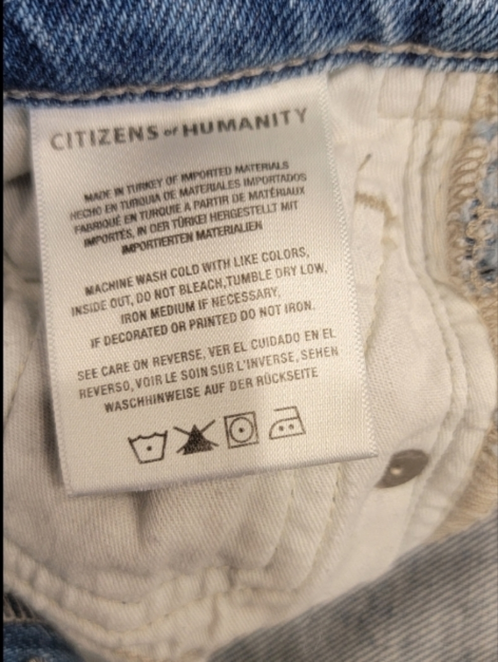 Citizens of Humanity Skyla Straight Leg Cigarette Button-Fly Mid-rise Jeans - Picture 11 of 11